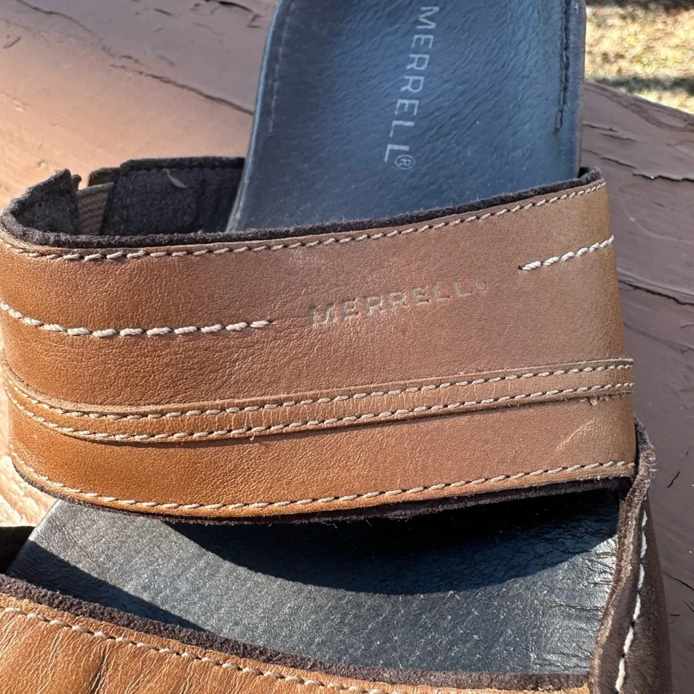 Merrell brown leather sandals - Picture 5 of 8